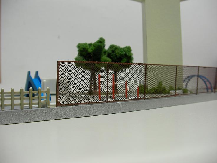 ネットフェンス第二段 鉄道模型レイアウト製作記